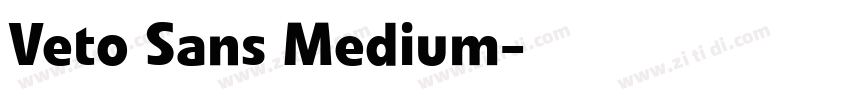 Veto Sans Medium字体转换